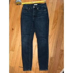 Good American Good Legs Skinny Jeans Dark Wash Blue Size 6/28 GL899T T46-22